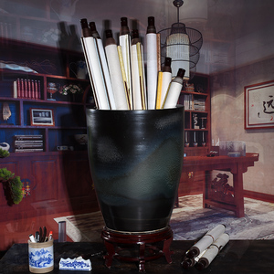 小作品收纳筒装画纸国画装书可加长大号防潮圆形宣纸桶1930人付款15