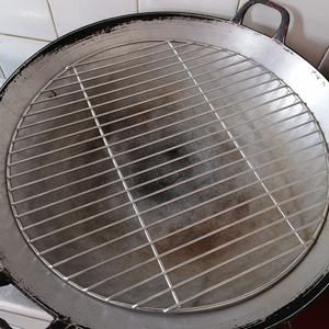 架子大锅隔水卤肉蒸片不锈钢蒸垫大鼎超大蒸炒锅熏肉蒸架馒头篦子