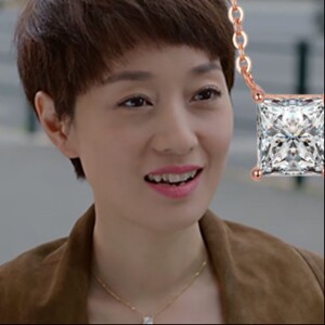 陈小纭我的前半生马伊璃罗子君同款s925纯银项链玫瑰金吊坠锁骨链