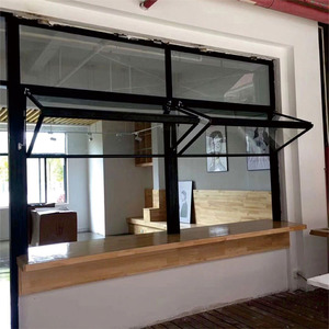 铝合金折叠窗上下折叠窗电动门窗美式窗户提升上下推拉窗定制发货