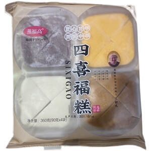 包邮厨跃蒸福高四喜福糕360g*15包冷冻糕点杂粮米糕红糖发糕