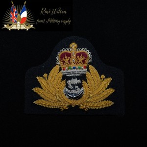 [公发原品]英国皇家海军大檐帽帽徽rn英国海军帽徽冷战现役英军帽
