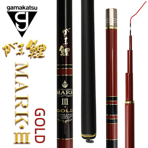 日本进口gamakatsu伽玛卡兹伽玛鲤mark3gold台钓鲤鱼竿综合竿3h