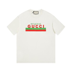 gucci古驰短袖男女款新款印花字母半袖t恤卡通图案酷奇古奇双gg