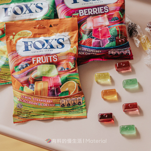 foxs水晶糖印尼进口糖果霍士结婚喜糖网红水果糖四季茶FOX'S硬糖