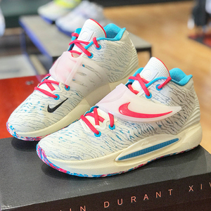 nike耐克男鞋2021秋季新款kd14代杜兰特战靴运动篮球鞋cz0170-700