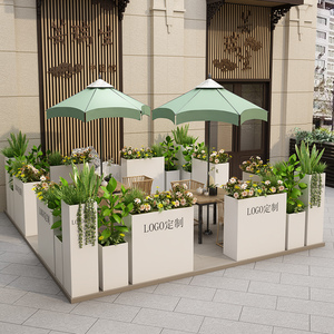 户外花箱商业街