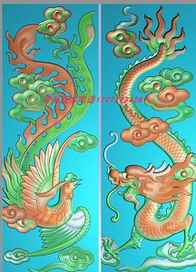 tb8023314434淘宝浮雕图精雕图藏式香草龙凤荷花牡丹门板边插花欧式