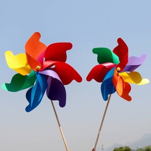 手工diy小风车纸艺折纸风车制作材料包锻炼小孩智商的大风车玩具