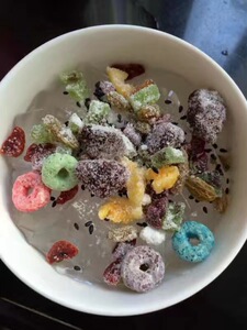 水果干五彩缤纷冰凉粉冲饮白凉粉100g*5包包邮