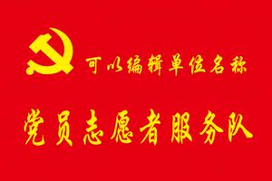 4号旗帜志愿者服务队旗帜定做 队旗 班旗 公司logo旗突击队旗