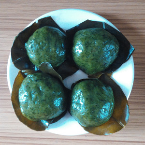 你看猪都笑了oo淘宝广西桂林恭城油茶小吃艾粑农家自制艾叶粑粑艾草