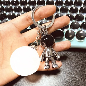 lv&gedete 太空人宇航员汽车钥匙扣男女情侣书包挂件定制生日礼物