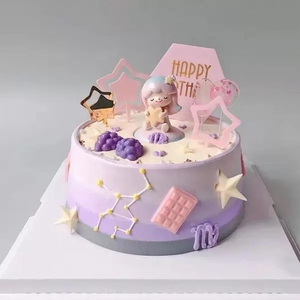 抖音网红ins星座处女座女生女神仙女生日蛋糕全国配送