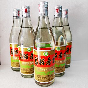 富裕老窖白酒老版光瓶酒40度490ml黑龙江特产白酒6瓶价格