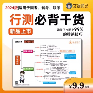 2024公务员事业单位公考行测思维导图真题资料技巧教材学霸笔记行测题库国考省考联考适用福建山西四川河南贵州安徽25国考