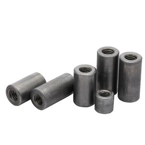 铁本色圆螺母螺杆丝杆连接螺母加长圆柱螺母套管焊接螺母m4-m12