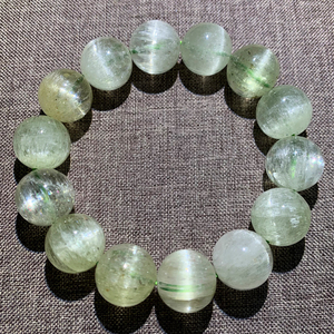 天然冰种透体绿锂辉石猫眼手链小清新水晶情侣手串孔赛石女饰品