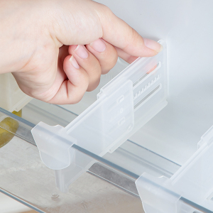 冰箱分隔夹侧门分隔板隔断分格神器可调节小卡扣抽屉收纳万能分割