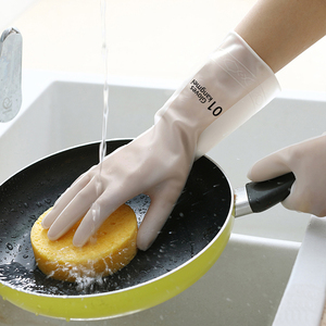 洗碗手套女加绒厨房家用神器家务洗衣服橡胶防水耐用加厚胶皮清洁