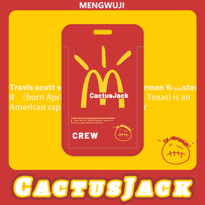 潮酷个性麦当劳创意卡套工作证证件套校牌饭卡学生地铁门禁校园