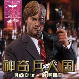 hottoys ht mms546 1/6 蝙蝠侠 黑暗骑士 双面人 哈维丹特 别注版