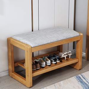 换鞋凳家用门口可坐鞋凳入户实木鞋架穿鞋凳进门凳鞋柜坐凳一体