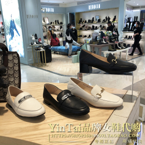 专柜正品basto百思图女鞋2022春季方跟休闲女乐福单鞋ka721 ka381