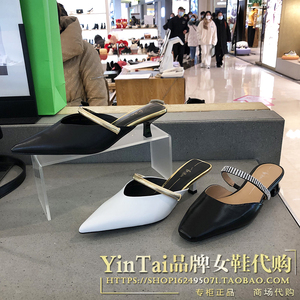 专柜正品millies妙丽女鞋2022春新款羊皮水钻女凉拖鞋sec03 sek04