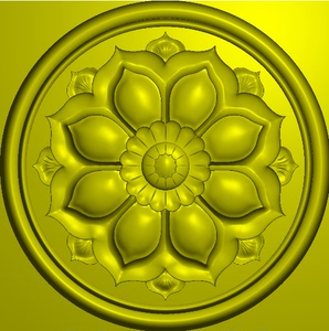 精雕图jdp灰度图bmp玉雕图木雕图欧式圆形花门花贴花洋花55j0370