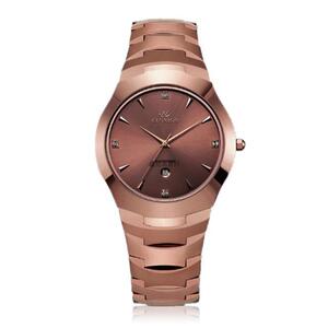 正品cenxino/卡斯诺全钨钢经典石英防水腕表6022