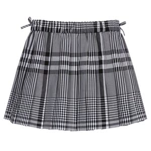 burberry 折扣黑白格子短裙 半裙 百褶裙 女童 英国代购 2021春夏