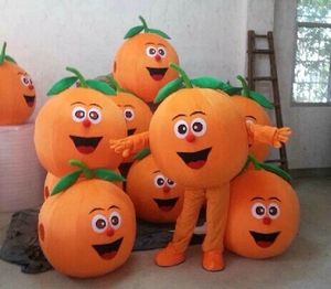 来图定做橙子卡通人偶服装表演行走道具人穿玩偶人物吉祥物