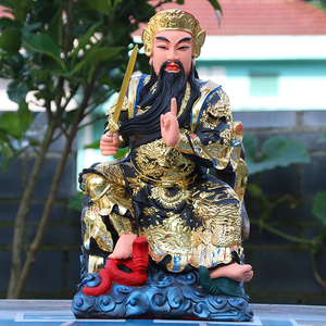 真武大帝16寸玄天上帝神像北极真君元天上帝居家供奉摆件树脂佛像