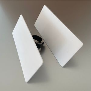 魔术贴话筒盒麦牌制作采访卡套麦克风麦标定制麦标套台标夹子