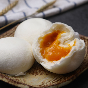 手工剥皮包松皮包金沙肉松包子广式茶楼点心速冻半成品早餐212g装