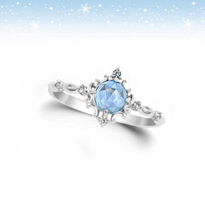 韩国 皇冠 cl*e 冰雪 雪花 奇缘2 单钻 925纯银戒指 艾莎公主 安