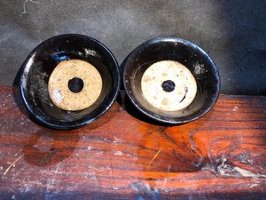 古玩古董民国时期黑釉碗老式喝酒碗民俗风情文化老物件