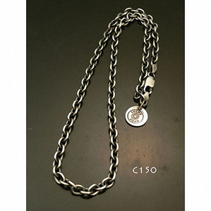 luckyjohn日本匠人手作银饰幸运星银牌925纯银太丸链情侣银项链