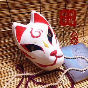 崩坏学院园3逆神巫女八重樱动漫游戏 cos拍照道具 日式狐狸面具