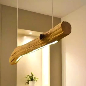 创意手工树杆吊灯枯木风化朽木树枝艺术灯厂家定制民宿茶楼艺术灯