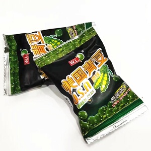 wl美国青豆小包装零食usa蒜香青豆豌豆500g约48个散装年货