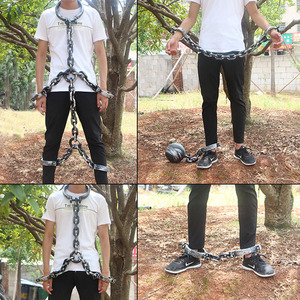 000人付款淘宝剧本杀鬼屋囚犯人手脚锁镣铐古代刑具万圣节铁链影视