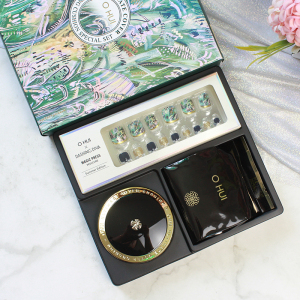 现货韩国ohui欧蕙欧惠黑金气垫套盒装弹力遮瑕气垫送美甲片