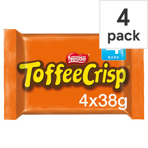 英国进口nestle雀巢toffee crisp太妃糖脆米夹心牛奶巧克力饼干