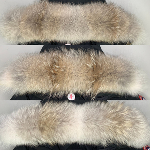 加拿大进口皮料大鹅羽绒服狼毛领定制单买男女远征飞行员夹克通用