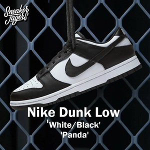 Nike Dunk Low耐克男鞋黑白熊猫复古运动休闲低帮板鞋 DD1391-100