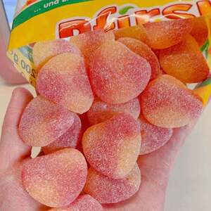 妮妮又饿了 haribo哈瑞宝桃子味qq软糖200g袋装儿童果汁糖橡皮糖