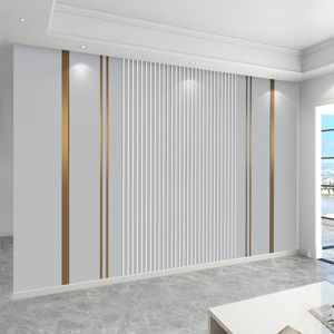 轻奢风线条影视壁画新款客厅沙发简约大气北欧电视背景墙壁纸墙布