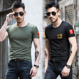 特种兵t恤男士军迷用品爱国衣服夏季短袖纯棉军人刺绣半袖作训t恤